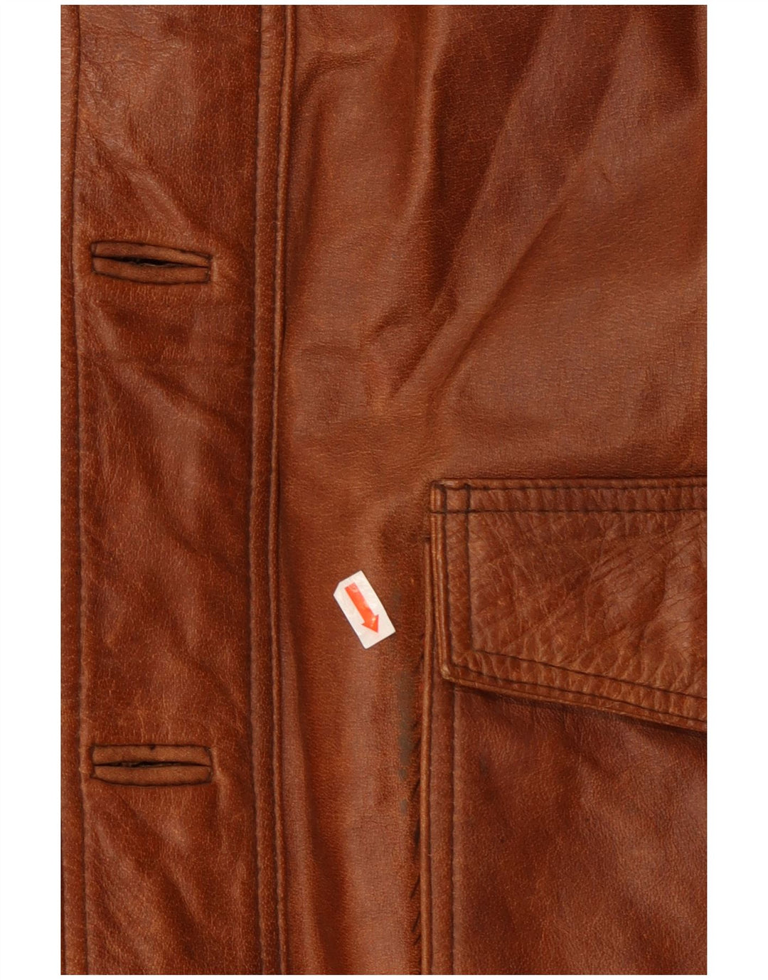 UNION RIVER Мужская кожаная куртка UK 42 XL Коричневая кожа