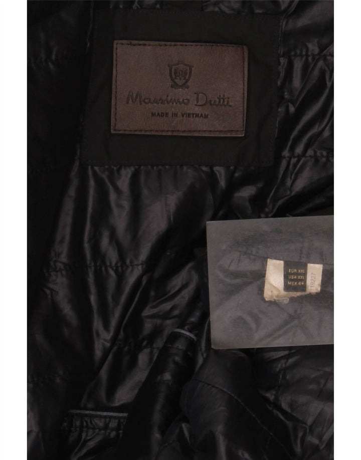 Мужской утепленный жилет Massimo Dutti UK 44 2XL, черный