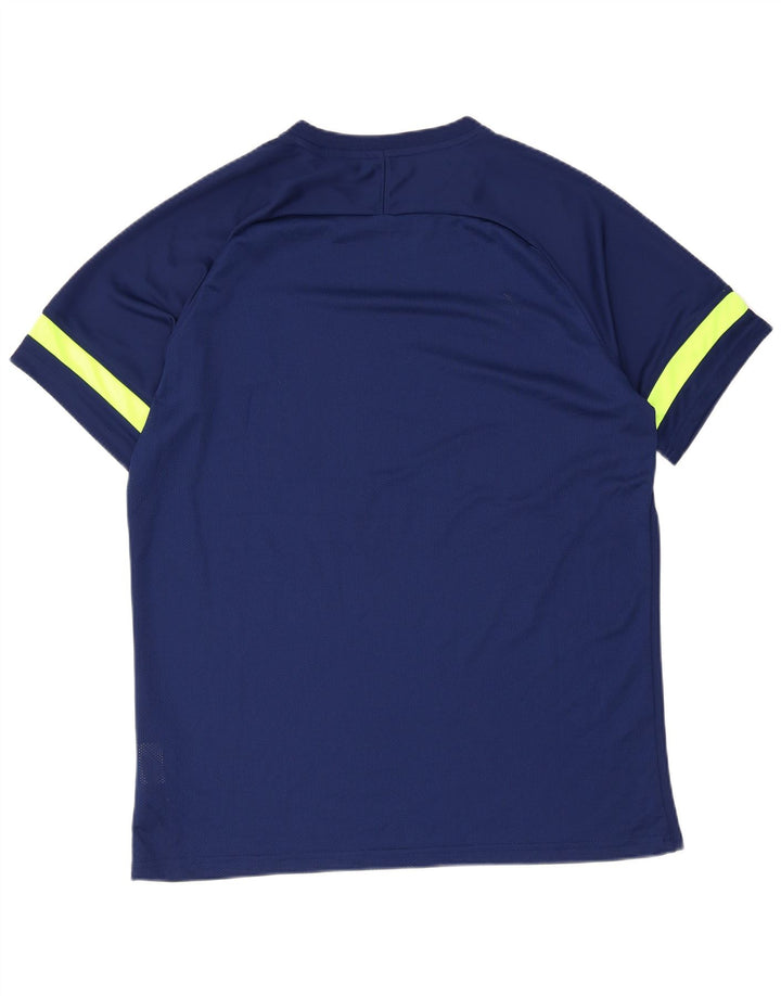 Мужская футболка Nike Dri Fit Top XL Темно-синяя, полиэстер с цветными блоками