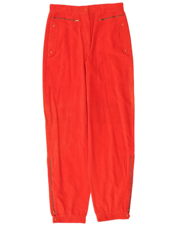 Женские зауженные вельветовые брюки Iceberg IT 44 Medium W28 L31 Красный хлопок