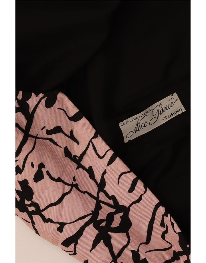 Винтажный женский пиджак с абстрактным узором и рукавами 3/4, Великобритания, 16, большой розовый цвет