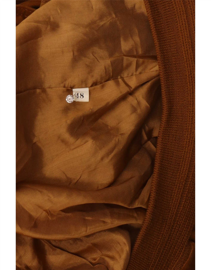 Мужской замшевый бомбер Gara IT 48 Medium Beige Leather