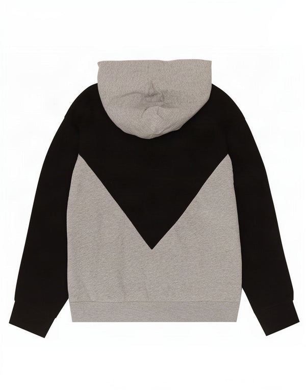 Champion Womens Hoodie Jumper UK 14 Large Black Colourblock