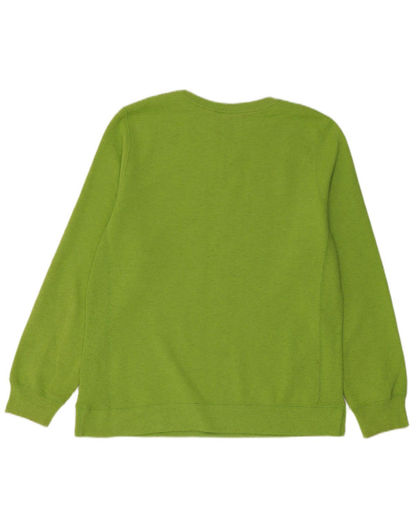 Champion Womens Sweatshirt Jumper UK 18 XL Green Cotton