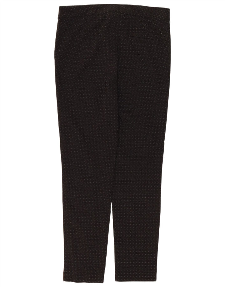Женские узкие брюки чинос Zara, средние W28 L27, черные вискоза в крапинку