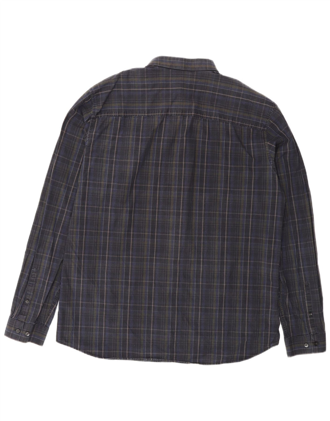 Мужская рубашка Jack & Jones XL, темно-синяя клетка, хлопок