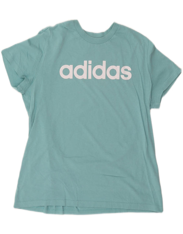 Женская футболка с рисунком ADIDAS Top UK 20/22 XL, синяя, хлопок
