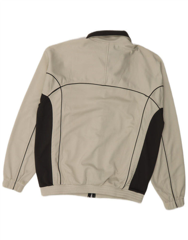 Мужской спортивный костюм Asics, верхняя куртка, маленький бежевый, полиэстер с цветными блоками