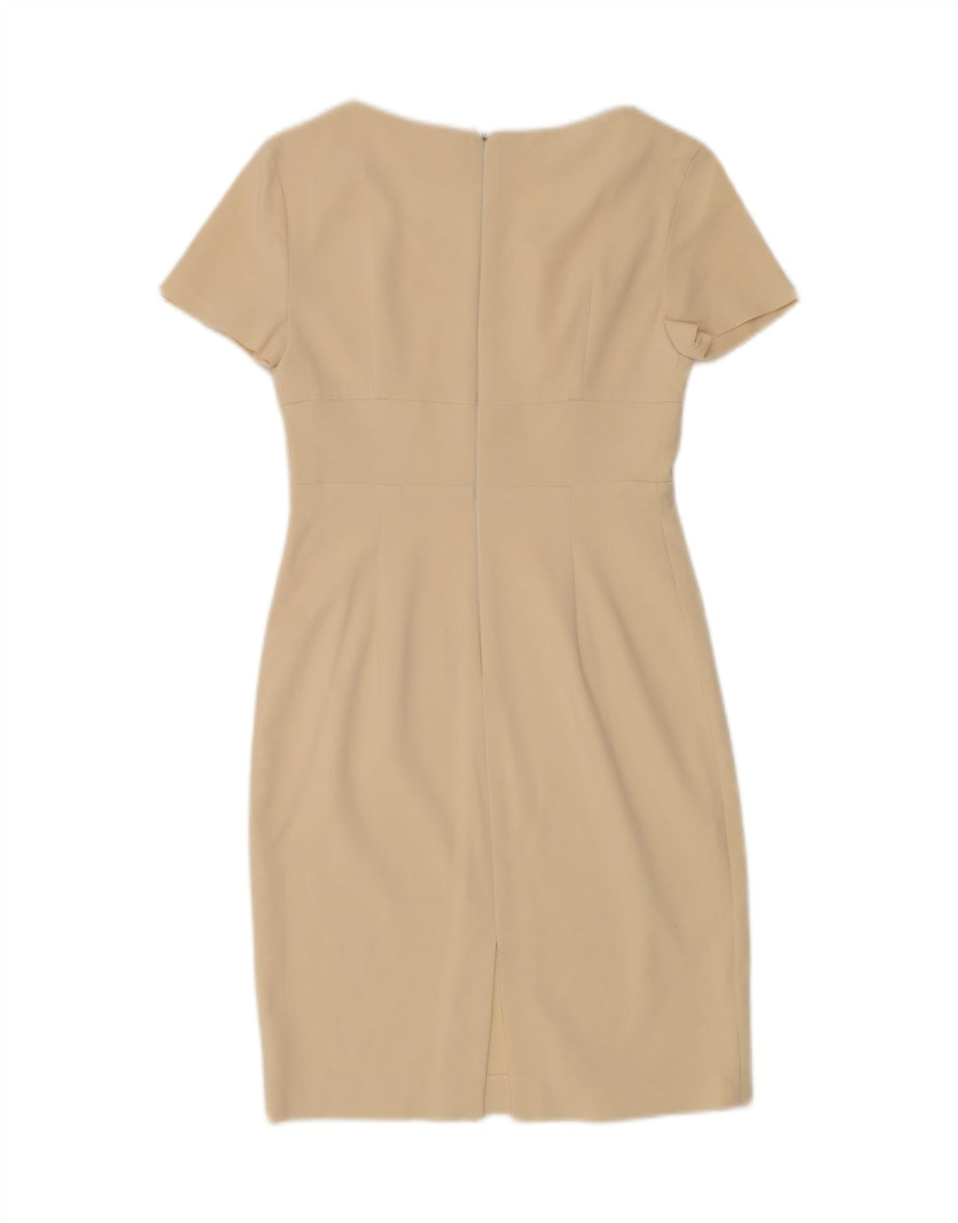 DANIELA MASSA Womens Graphic Sheath Dress IT 42 Medium Yellow Acrylic Vintage Daniela Massa and Second-Hand Daniela Massa from Messina Hembry 
