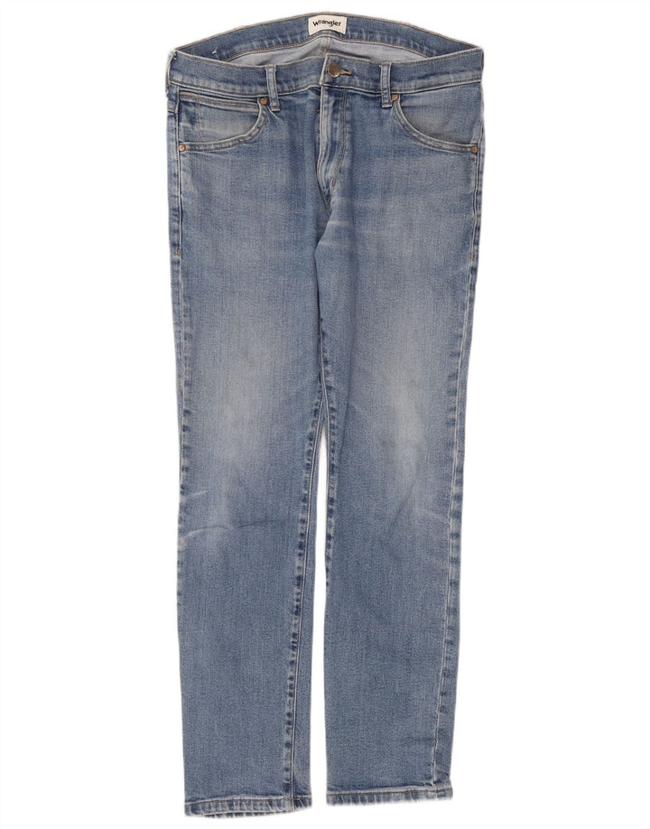 Мужские джинсы Wrangler Larston Slim W32 L32, синий хлопок