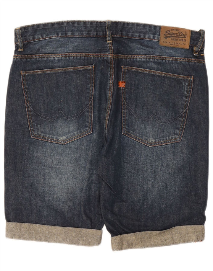Мужские джинсовые шорты Superdry Slim W32, средние, темно-синие
