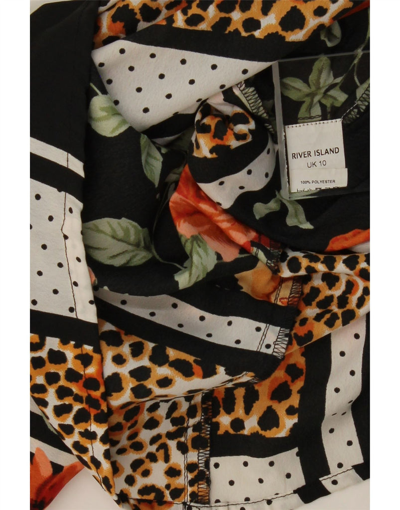 RIVER ISLAND Womens Maxi A-Line Dress UK 10 Small Multicoloured Patchwork Vintage River Island and Second-Hand River Island from Messina Hembry 