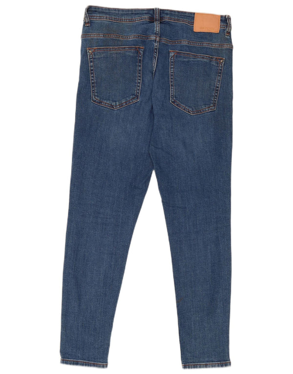 Женские джинсы скинни Zara EU 42, большие, W32 L27, синие, хлопок
