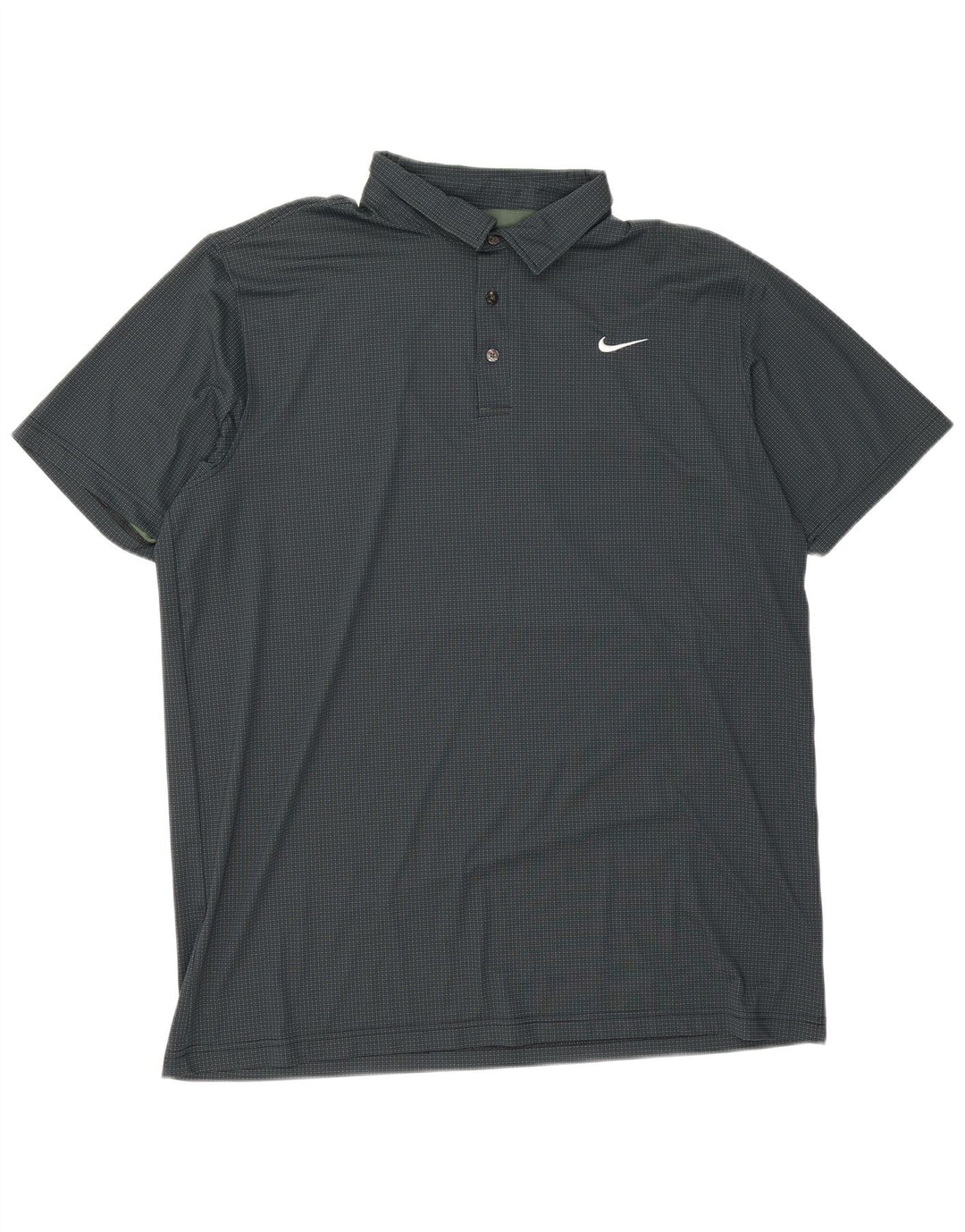 Мужская рубашка-поло Nike Dri Fit 4XL, полиэстер, зеленый пятнистый цвет