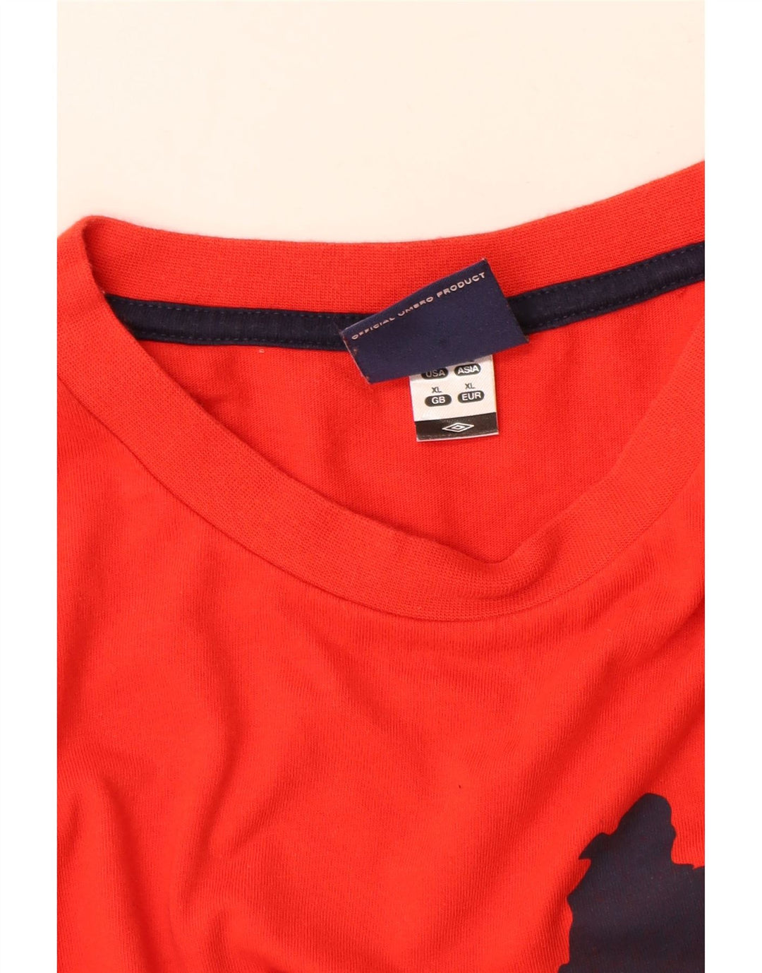 Мужская футболка с рисунком Umbro, XL, красная, хлопок