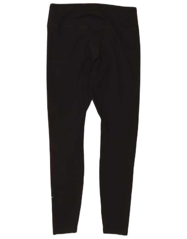 Женские леггинсы NIKE Dri Fit UK 12, средний черный полиэстер