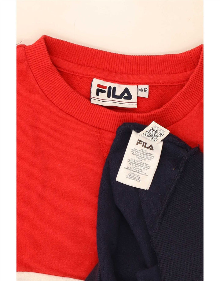 Женский свитер Fila UK 12, средний, разноцветный, цветной блок