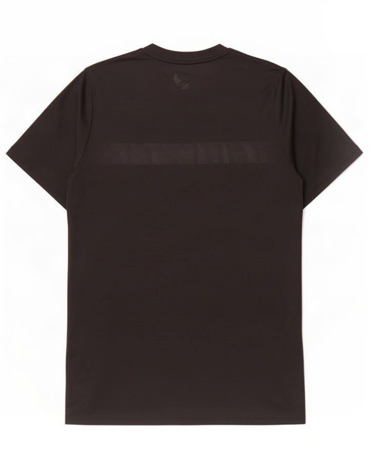 Мужская футболка Nike Dri Fit, средний черный полиэстер с цветными блоками