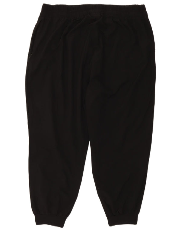 Женский укороченный спортивный костюм Fila, брюки для бега, UK 18 XL, черный полиэстер