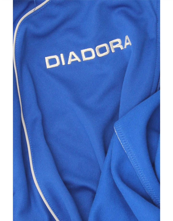 Мужской пуловер Diadora с воротником на молнии, спортивный костюм, верх XL, синий полиэстер