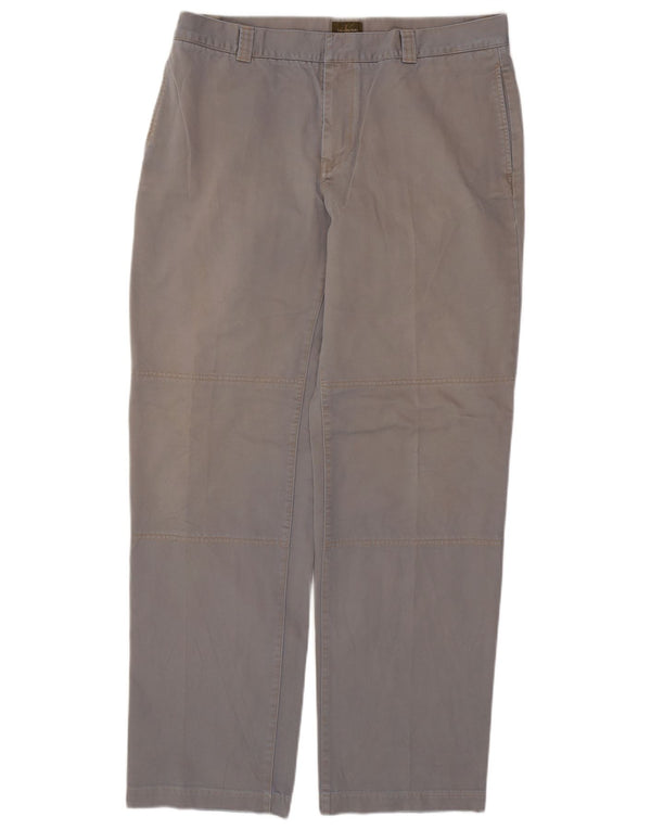 Мужские прямые брюки-чиносы CALVIN KLEIN W36 L34 синие, хлопок