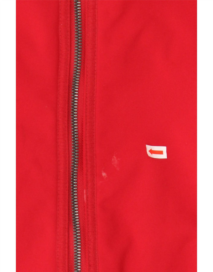 Женская парка French Connection с капюшоном, Великобритания 18 XL, красный полиэстер