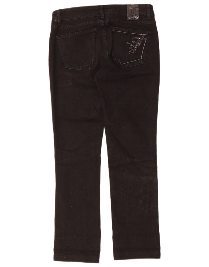 Женские узкие джинсы Trussardi W28 L28, черный хлопок