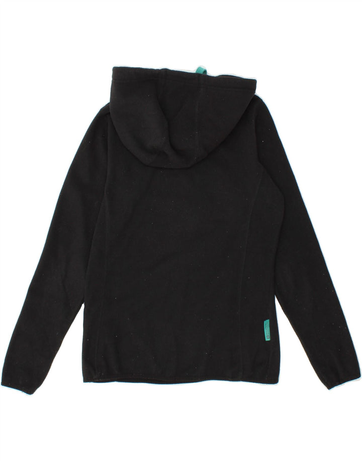 MOUNTAIN WAREHOUSE Womens Hooded Fleece Jumper UK 10 Small Black Polyester Vintage Mountain Warehouse and Second-Hand Mountain Warehouse from Messina Hembry 