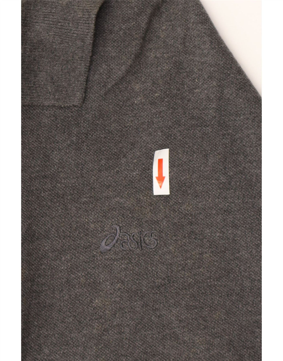 Мужская рубашка-поло ASICS, большая серая, хлопок