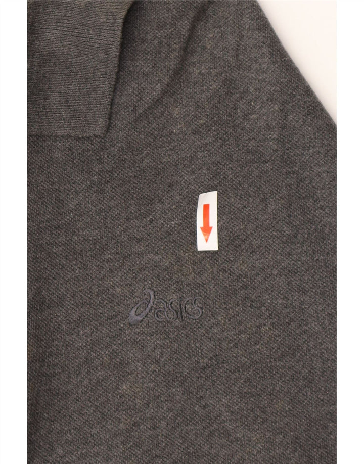 Мужская рубашка-поло ASICS, большая серая, хлопок