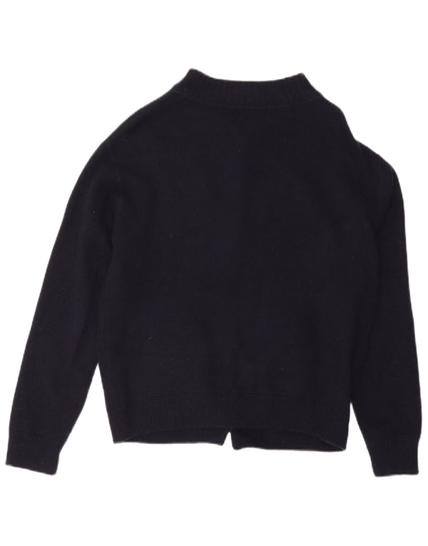 MASSIMO DUTTI Womens Open Cardigan Sweater UK 14 Medium Navy Blue