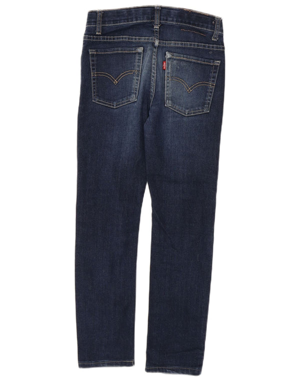 Джинсы скинни Levi's 510 для мальчиков 9–10 лет W26 L24, темно-синий, хлопок