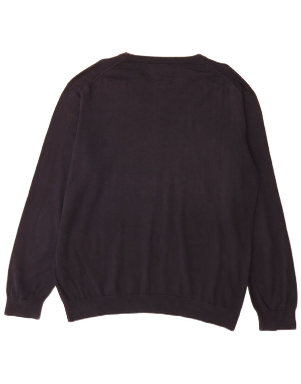 Мужской свитер с вырезом лодочкой Gant 2XL, темно-синий, хлопок