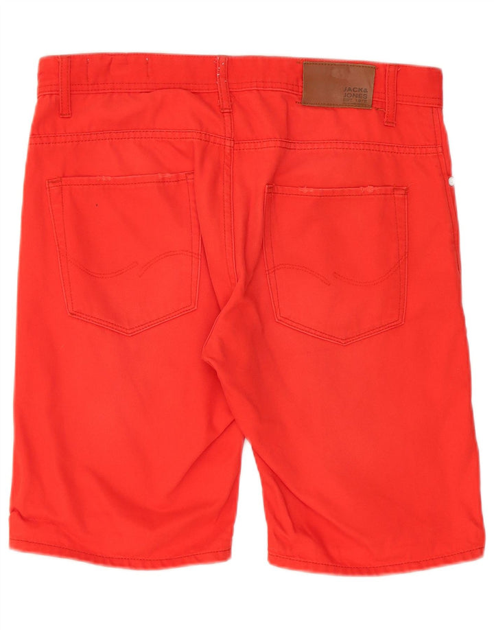 Мужские джинсовые шорты Jack & Jones, большие, W34, красные, хлопковые