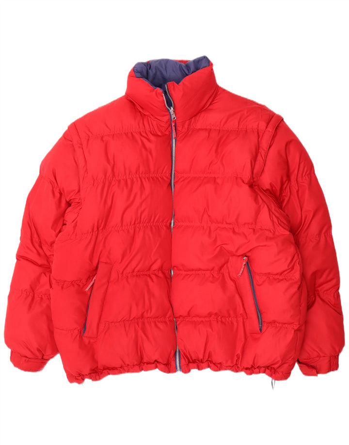 Мужская двусторонняя стеганая куртка Explorer UK 44 2XL Красный полиэстер
