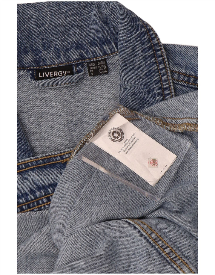 Мужская джинсовая куртка LIVERGY UK 46 3XL, синяя, хлопок