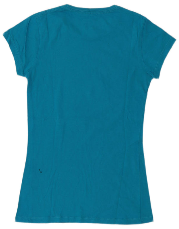 Женская футболка Hard Rock Cafe с графическим рисунком «Венеция», топ UK 12, средний синий цвет, хлопок