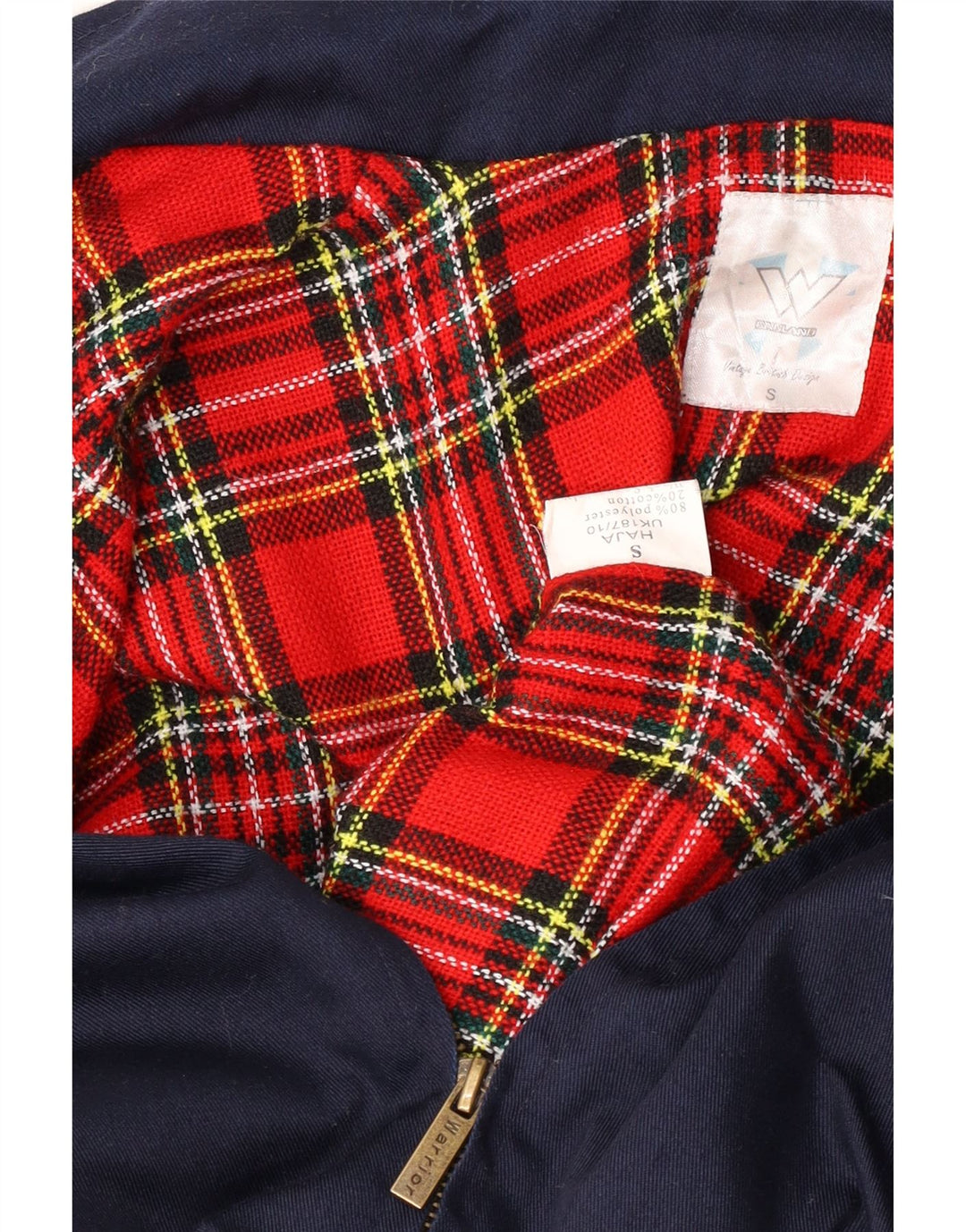 Винтажная мужская куртка-бомбер UK 36, маленькая, темно-синяя, полиэстер