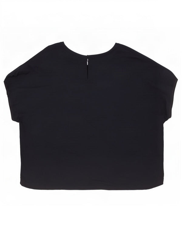 Женская блузка оверсайз Marks & Spencer UK 20 2XL Темно-синий