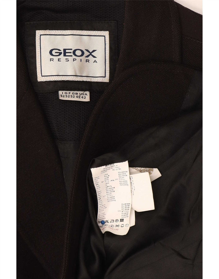 Мужской пиджак Geox Respira с 3 пуговицами, Великобритания 42 XL, черная шерсть