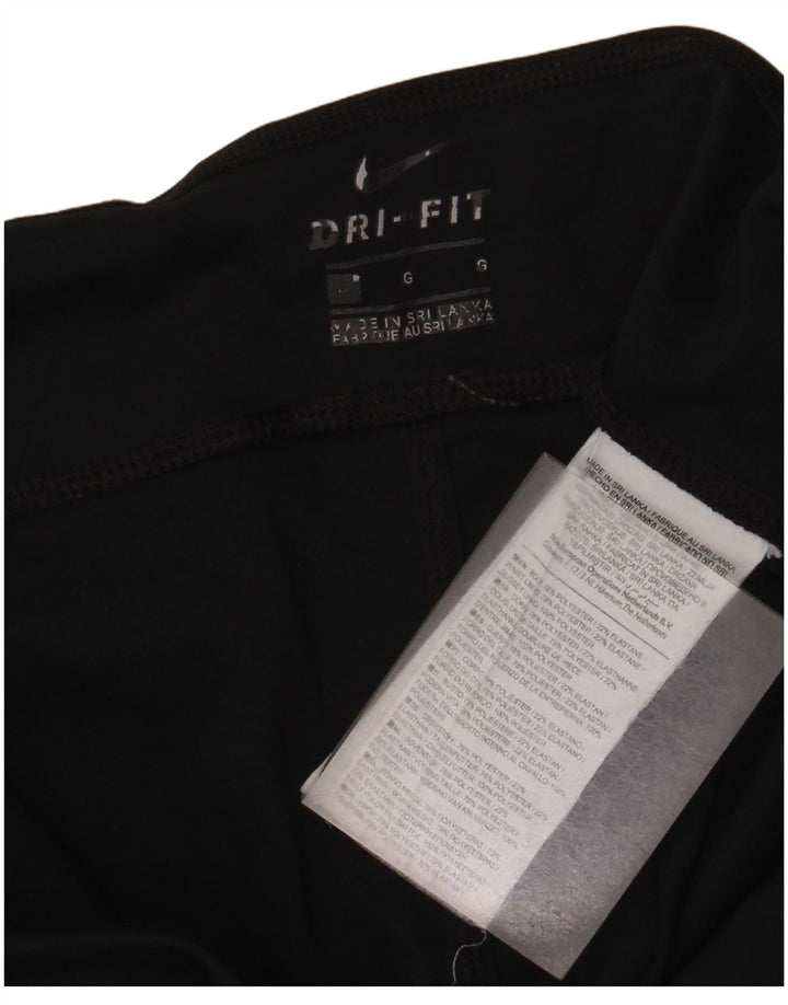 Женские леггинсы Nike Dri Fit UK 14, большие черные полиэстер