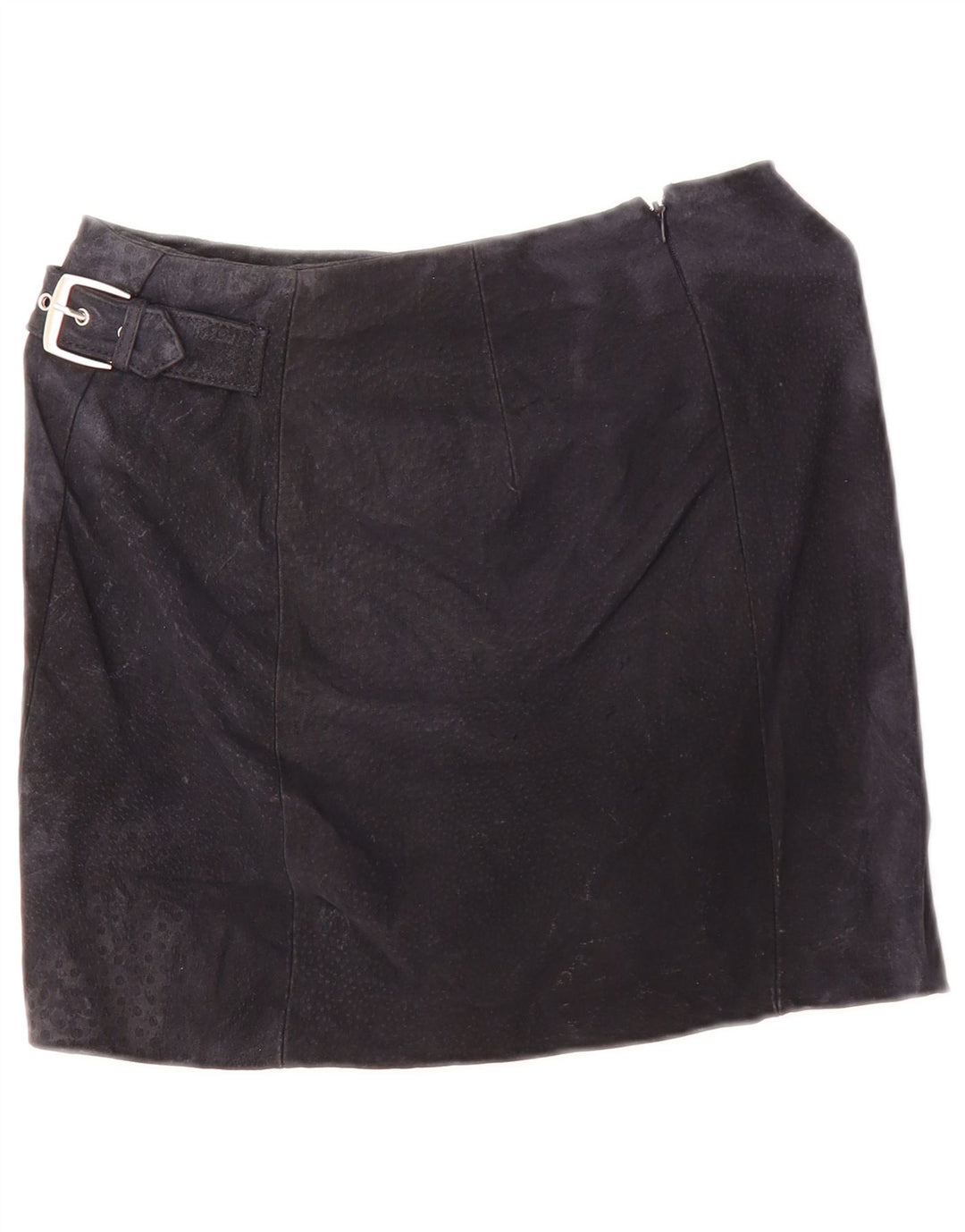 Женская замшевая мини-юбка Mango EU 34 XS W28 Темно-синяя кожа