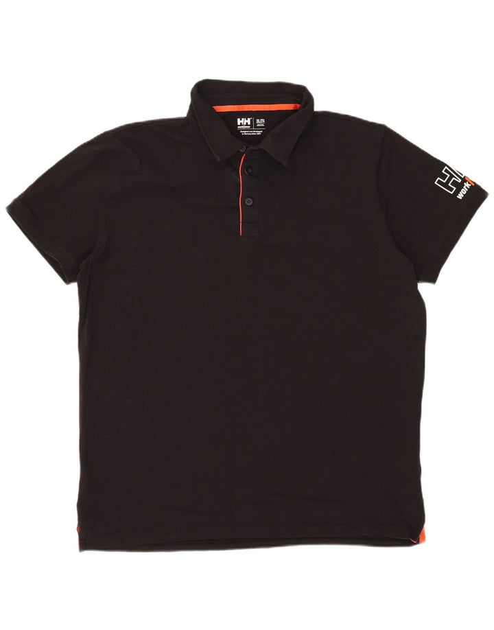 Мужская рубашка-поло с рисунком Helly Hansen 2XL, черный хлопок