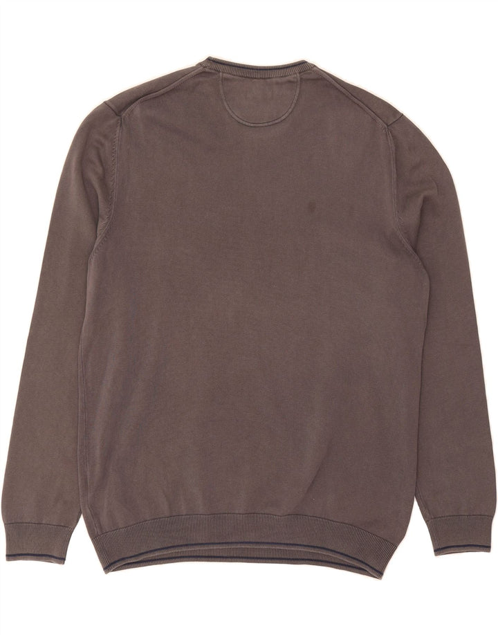 TIMBERLAND Mens Crew Neck Jumper Sweater XL Grey Cotton Vintage Timberland and Second-Hand Timberland from Messina Hembry 