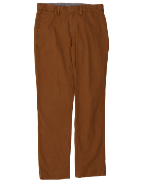 Мужские прямые брюки-чиносы J. CREW BOWERY W30 L32, коричневые, хлопковые