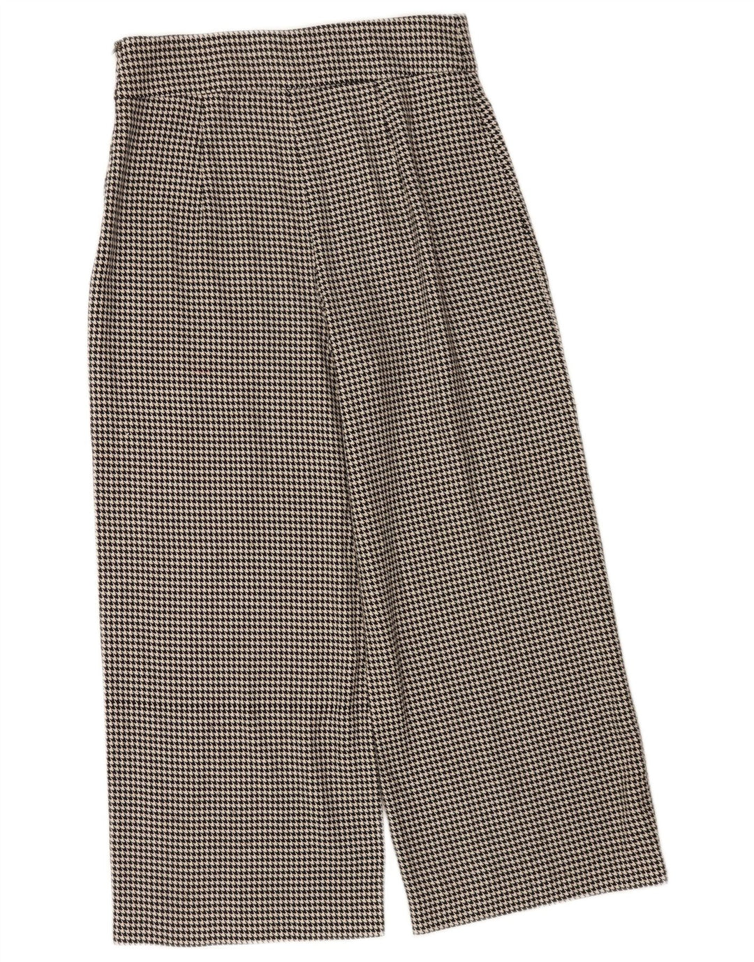 Zara Женские укороченные брюки Medium W28 L24 Черные с узором «гусиные лапки»