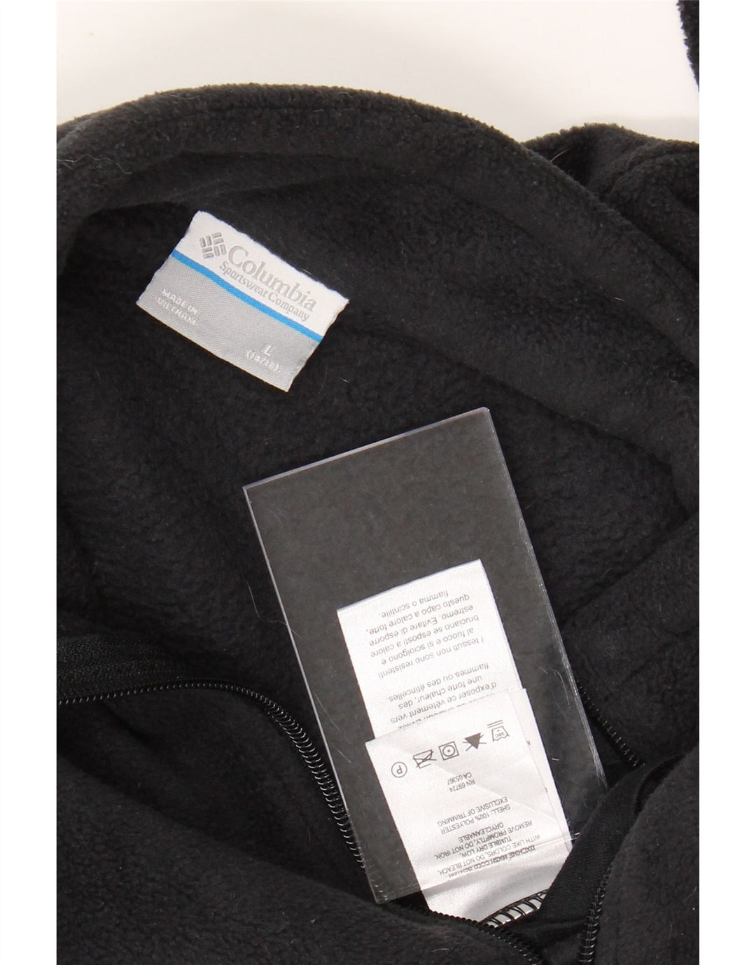 Флисовая куртка COLUMBIA для мальчиков 14–15 лет, большая, черная, полиэстер
