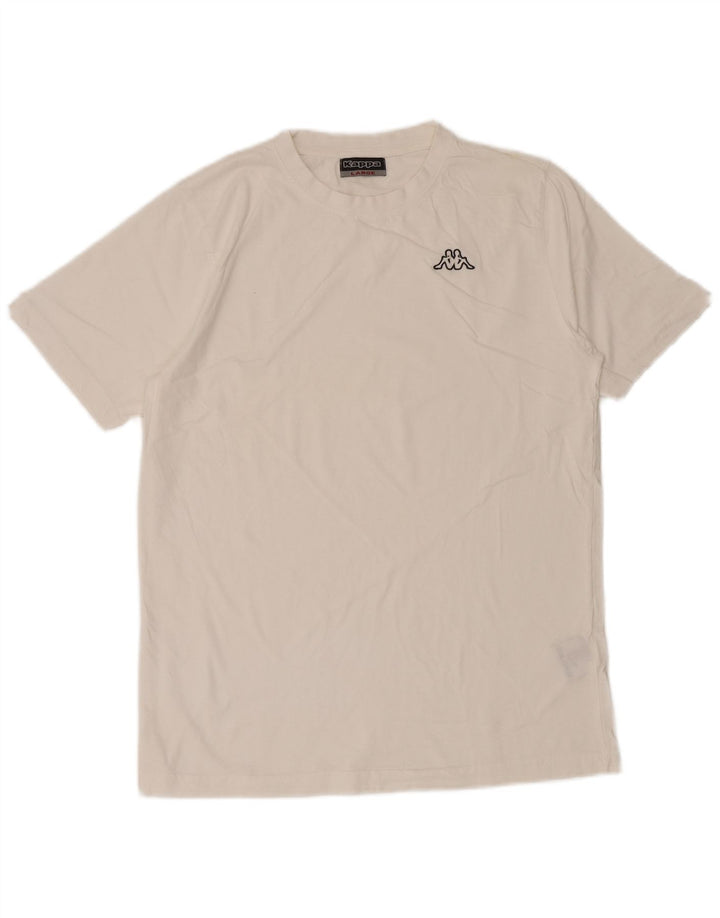 KAPPA Mens T-Shirt Top Large White Cotton