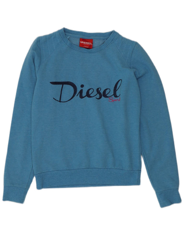 Женский свитер с рисунком Diesel UK 6 XS, синий полиэстер