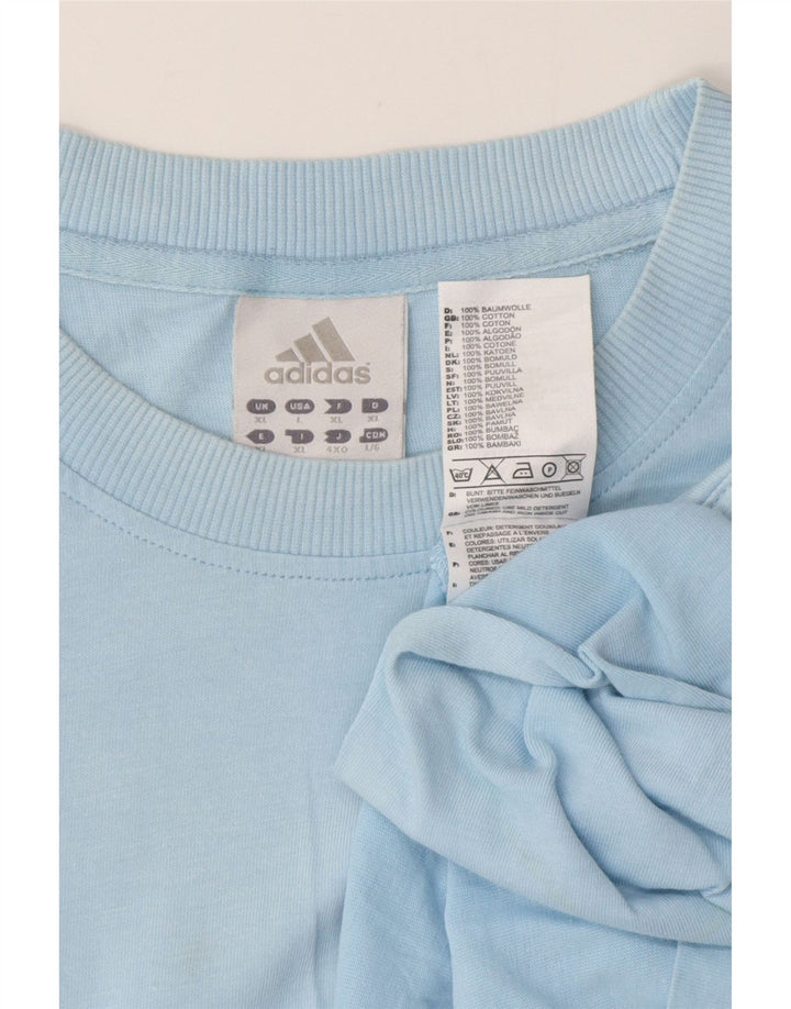 Мужская футболка ADIDAS Top XL, синяя, хлопок